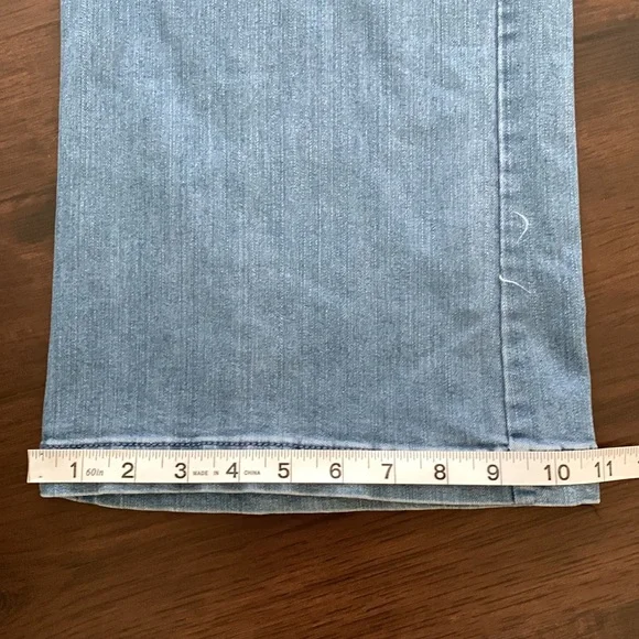 RACHEL ROY DENIM JUMPSUIT CUTOUT OVERALLS WIDE LEG LIGHT WASH - Picture 13 of 16